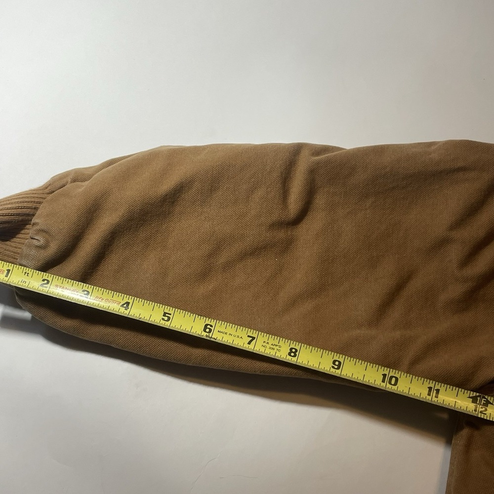 Carhartt Jacket Hooded Quilt Lined Canvas Work Wear Kids Youth XS - Picture 8 of 16